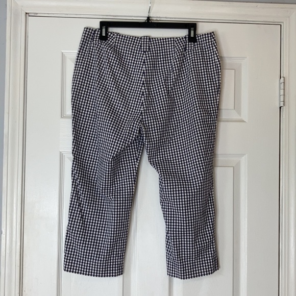 LRL Lauren Ralph Lauren black & white gingham pant - Picture 5 of 17